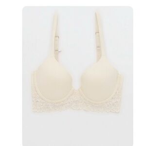 Aerie Sunnie Bloom Lace Full Coverage Lightly Lined Bra - 38D